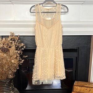 Rewind Cream Lace Dress